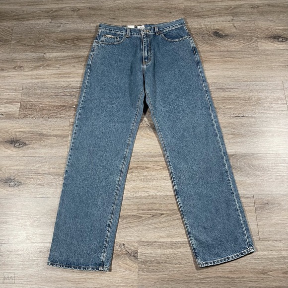 NEW Calvin Klein Men's Jeans Easy Fit Double Stone Casual 34x32 Blue - Picture 2 of 8